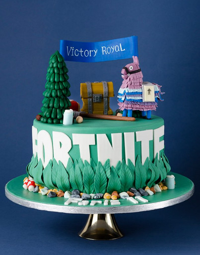 Детский торт по компьютерной игре FORTNITE