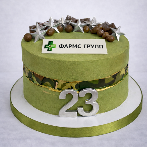 Торт "Корпоративный камуфляж"