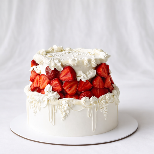 Свадебный торт "Ягодный поцелуй"