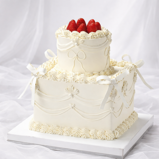 Свадебный торт "Сливочная классика"