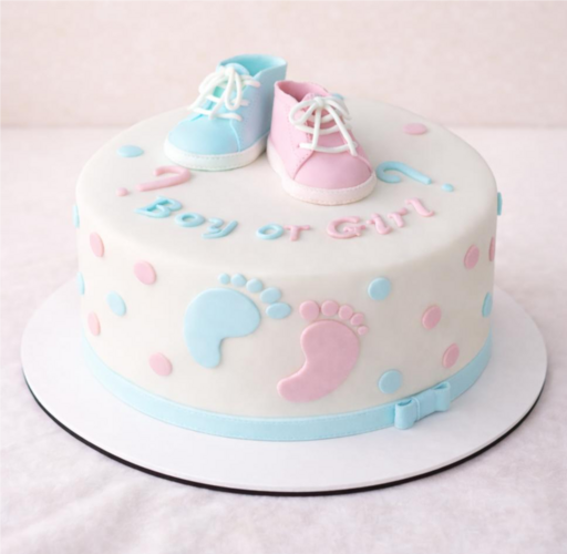 Гендерный-торт "Маленькие шаги"