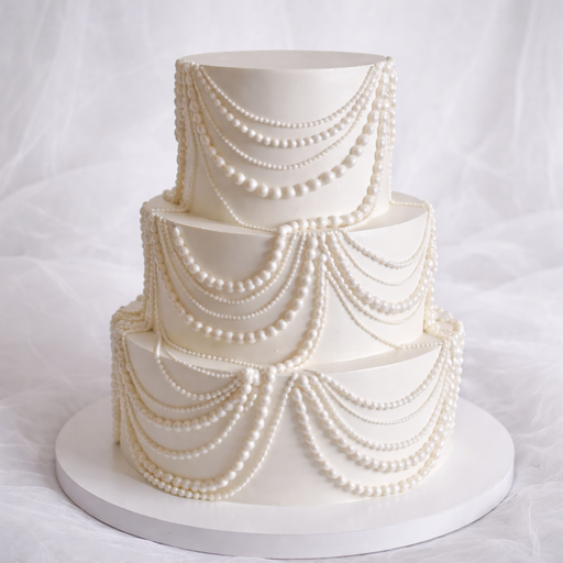 Свадебный торт "Жемчужная галерея"