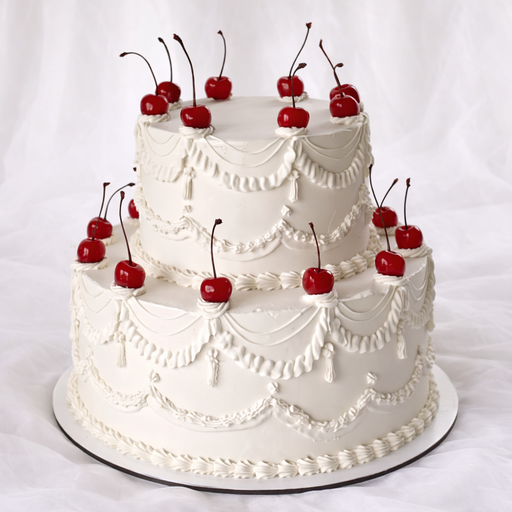 Свадебный торт "Вишневая классика"