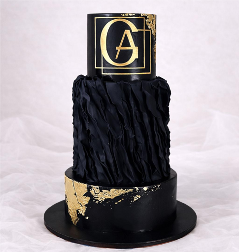 Свадебный торт "Черное золото"