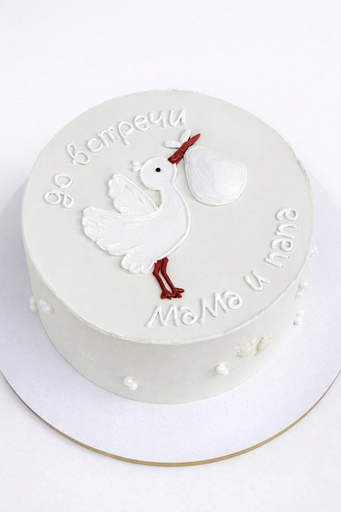 Торт "Аист с посланием"