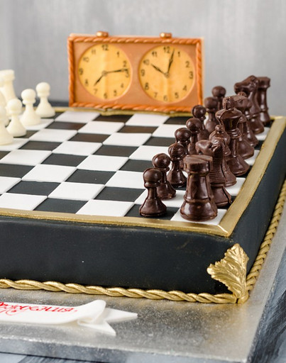 Торт хобби в подарок `Шахматы`