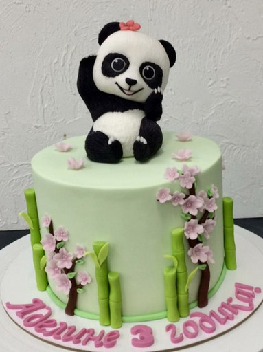 Торт `Забавная панда`