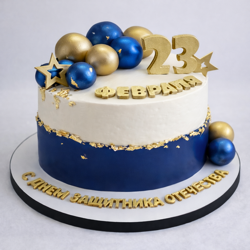 Торт " С Днем Защитника Отечества"