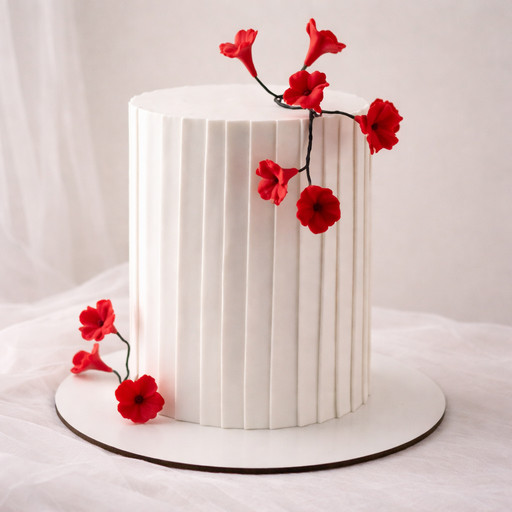 Торт "Белая симфония с акцентом"