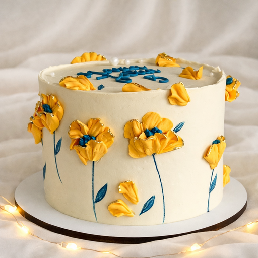 Торт "Золотые маки"