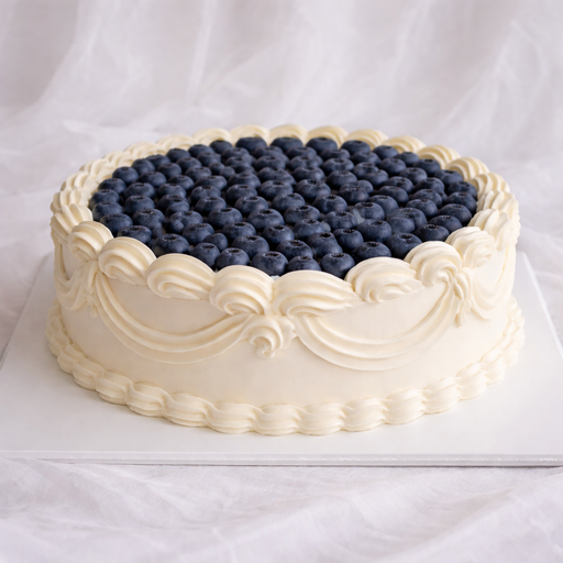 Свадебный торт "Голубичный вальс"