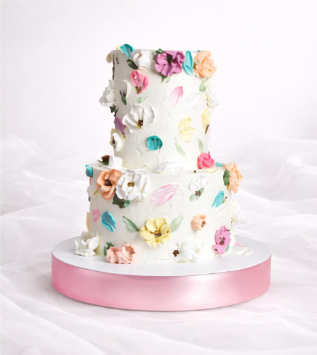 Торт «Цветочная палитра»