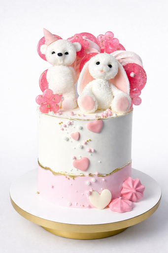 Торт "Зайка&Мишка"