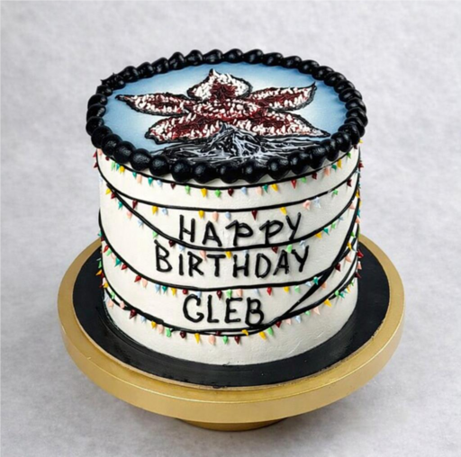 Торт " Страшное поздравление"