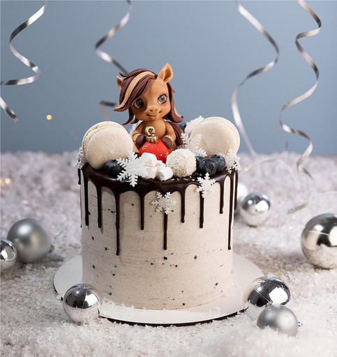 Торт "Зимний пони"