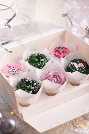 Набор капкейков «Сладкие морозные узоры»