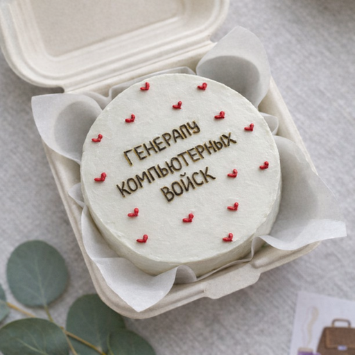 Бенто-торт "Генералу компьютерных войск"
