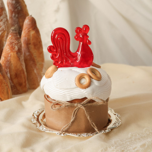 Пасхальный кулич «Петушок на счастье»