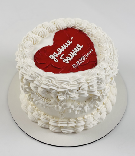 Торт " Сердце на двоих"