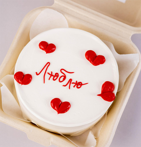 Бенто-торт "Люблю"