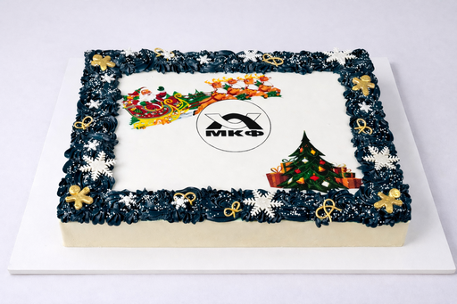 Торт  "Новогодняя открытка"