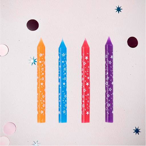 Свечи "rainbow stars candels"