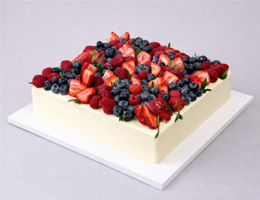 Торт "Ягодный квадрат"