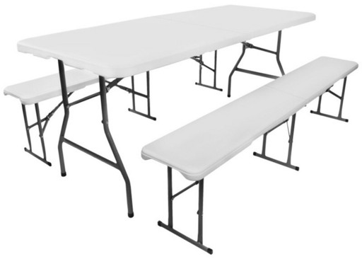 Арендовать пивной комплект стол 1.80х80 + 2 лавки ( на 8 человек)