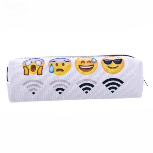 Белый пенал со смайликами Emoji 020