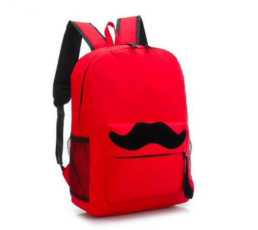 Красный рюкзак с усами