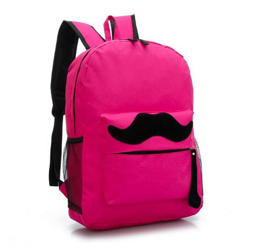 Розовый рюкзак с усами