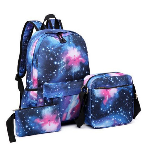 Космический Рюкзак для девочки с пеналом и сумкой