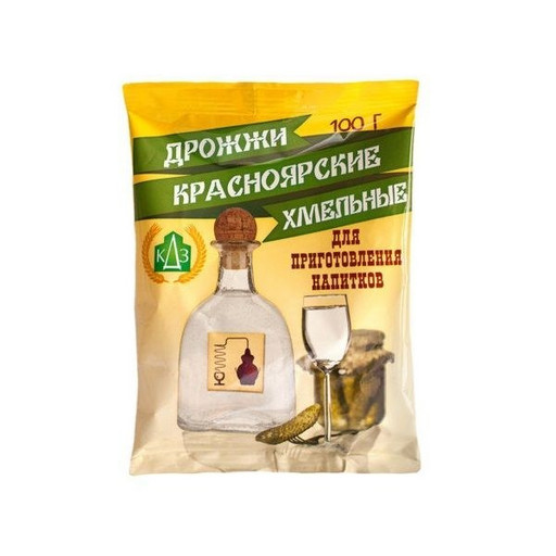 Дрожжи спиртовые "Красноярские Хмельные", 100 гр.