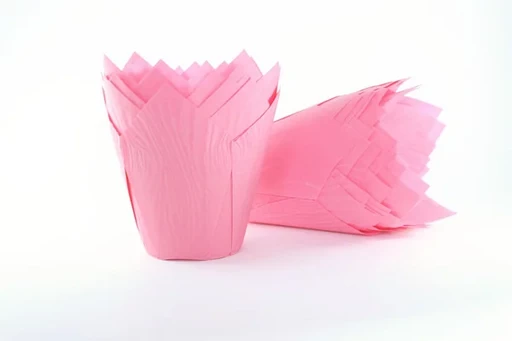 Тюльпан бумажный Розовый для маффина 50*80 , 1 шт.