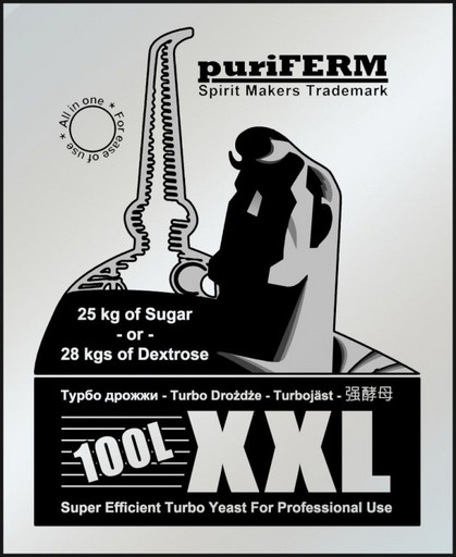 Турбо дрожжи Puriferm XXL для 100 л.