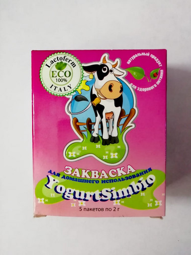 Закваска Lactoferm Eco "Йогурт Simbio" 2 гр.