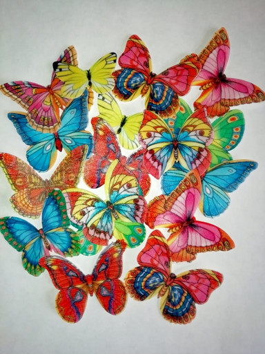 Вафельные бабочки, 5 шт.