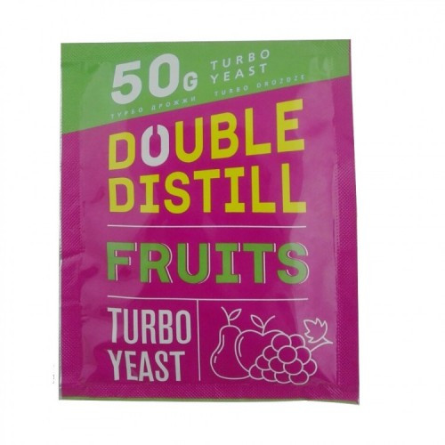 Спиртовые турбо дрожжи Double Distill Fruits 50гр