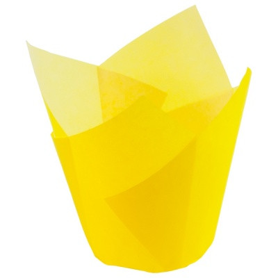 Тюльпан бумажный Желтый для маффина 50*80 , 1 шт.