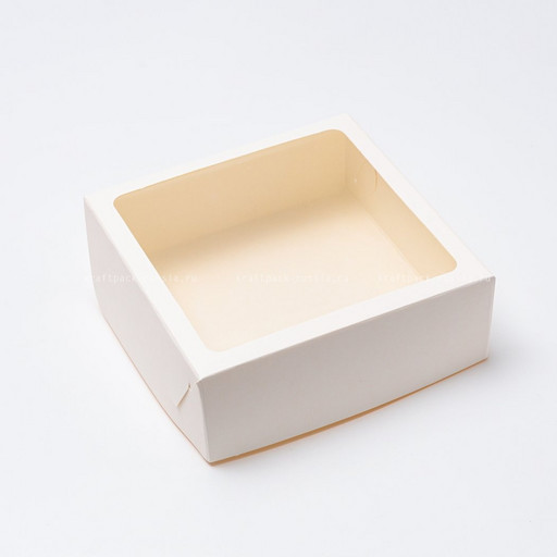 Коробка для пирожных 21*21*7.5 см