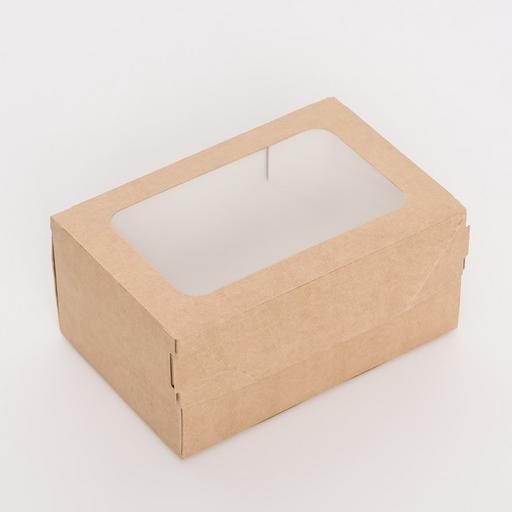 Коробка Крафт с окном 15*10*7 см.
