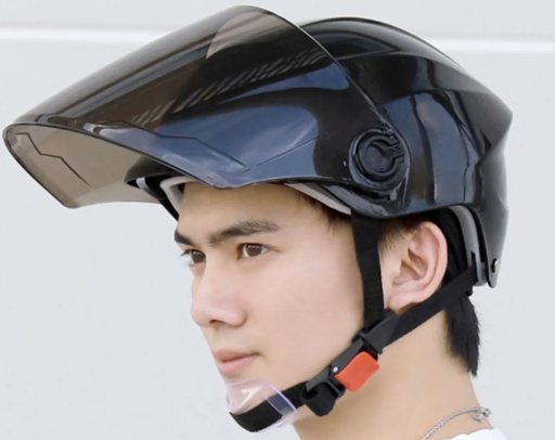 Шлем открытый Jetson Helmet NEW (Визор тонированый) (Черный)