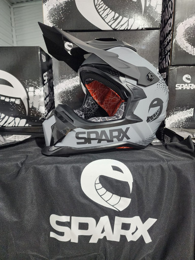 Шлем Sparx Raptor Серо-чёрный