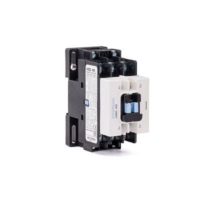 Магнитный контактор HGC40 11NS X380 40A 18.5 кВт при АС3 (380-440В) кат. 380В АC 1НО+1НЗ