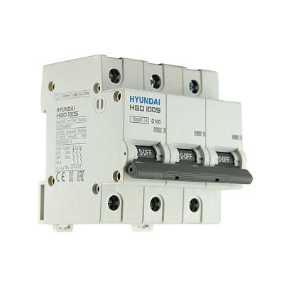 Автоматический выключатель HGD100S 3PMDS0000C D 3P 100А 10kA (STANDARD)