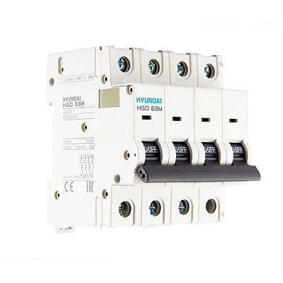 Автоматический выключатель HGD63-M 4PMCS0000C C 4P 63А 6kA (STANDARD)