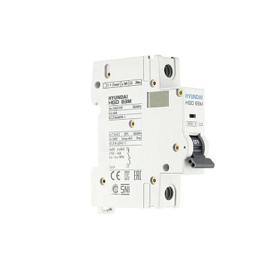 Автоматический выключатель HGD63M 1PMCS0000C C 1P 10А 6kA (STANDARD)