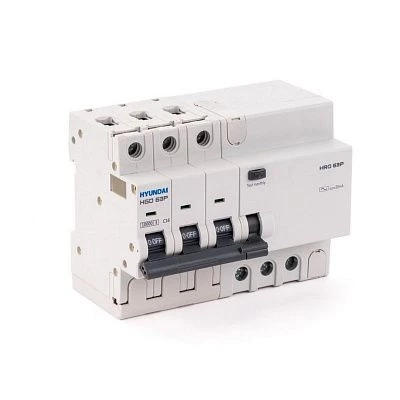 Дифавтомат HRO63P 3PG4B0000C G 3P 16A 10кА 30мА