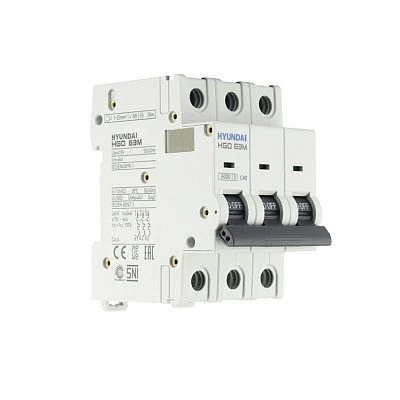 Автоматический выключатель HGD63M 3PMCS0000C C 3P 40А 6kA (STANDARD)