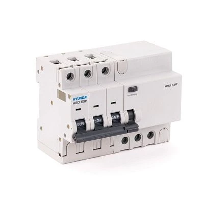 Дифавтомат HRO63P 3PG4C0000C G 3P 25A 10кА 30мА